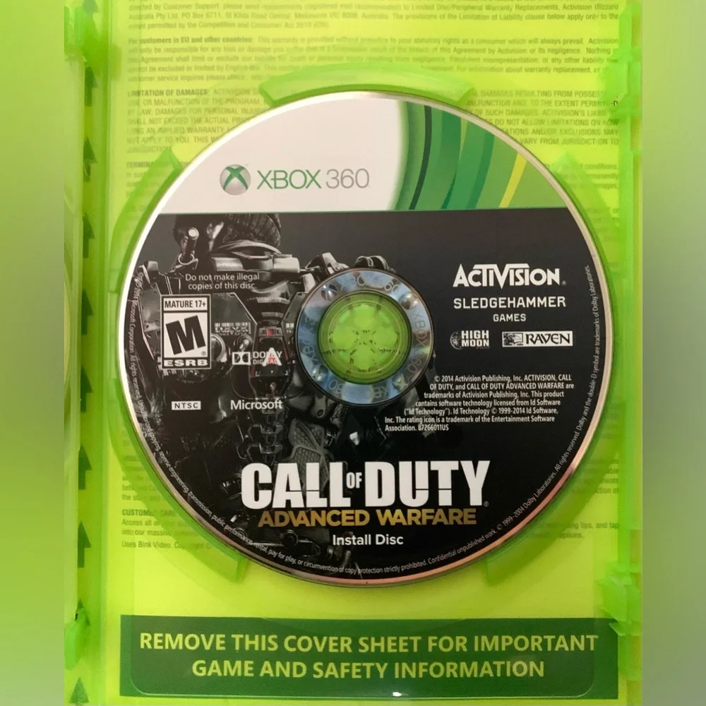 Call of Duty Advanced Warfare Day Zero Edition (Xbox 360, 2 Discs, 2014) Tested
